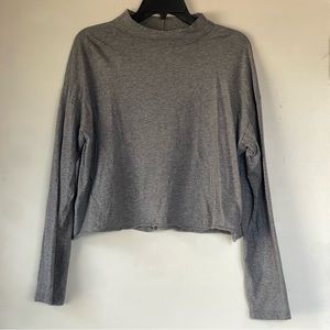 Aerie mock neck cropped long sleeve